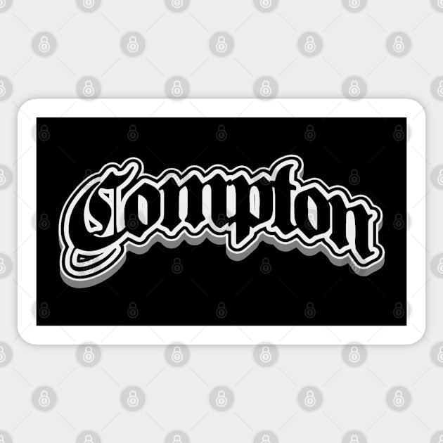 Compton Street Wear Sticker by NineBlack